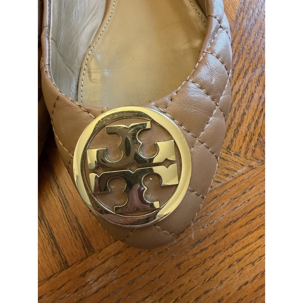 Tory Burch Quilted Ballet Flats Size 7.5